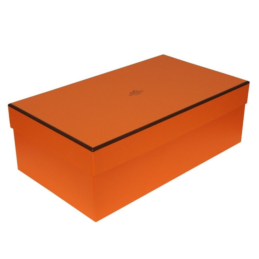 Hermes Orange Logo Box Gift 6.5 x 11.25 x 4 Shoe Slippers Box Bag